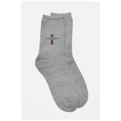 Шкарпетки чоловічі махрові сірого кольору 190063L Шкарпетки чоловічі махрові сірого кольору 190063L