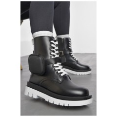 Черевики жіночі демісезонні чорного кольору 190064L