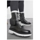Черевики жіночі демісезонні чорного кольору 190064L