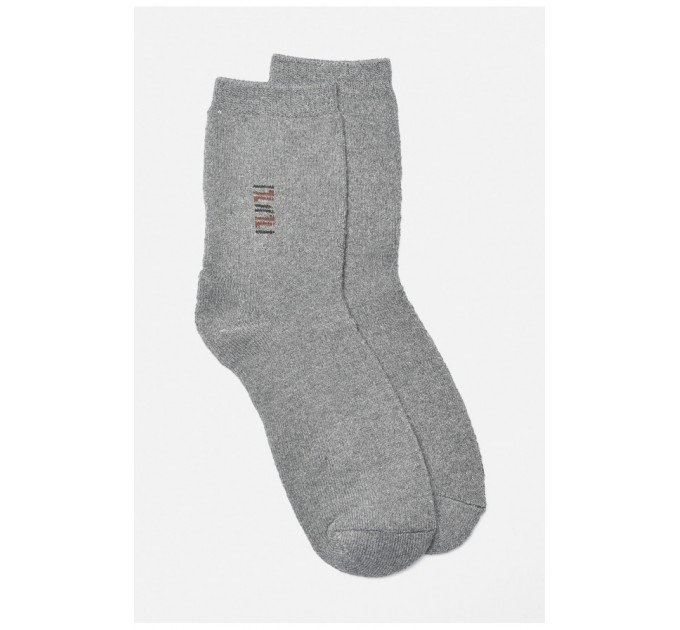 Шкарпетки чоловічі махрові сірого кольору 190072L