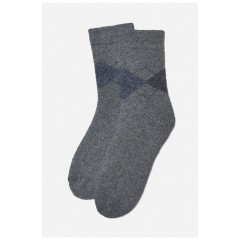 Шкарпетки чоловічі махрові ангорові темно-сірого кольору 190509L Шкарпетки чоловічі махрові ангорові темно-сірого кольору 190509L