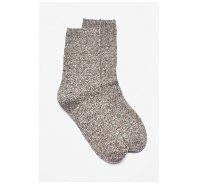 Шкарпетки жіночі на верблюжій вовні коричневого кольору 190612L