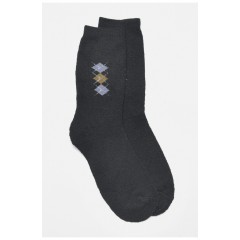 Шкарпетки чоловічі махрові чорного кольору 190691L Шкарпетки чоловічі махрові чорного кольору 190691L