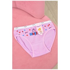 Трусики дитячі для дівчинки фіолетового кольору з малюнком 190715L