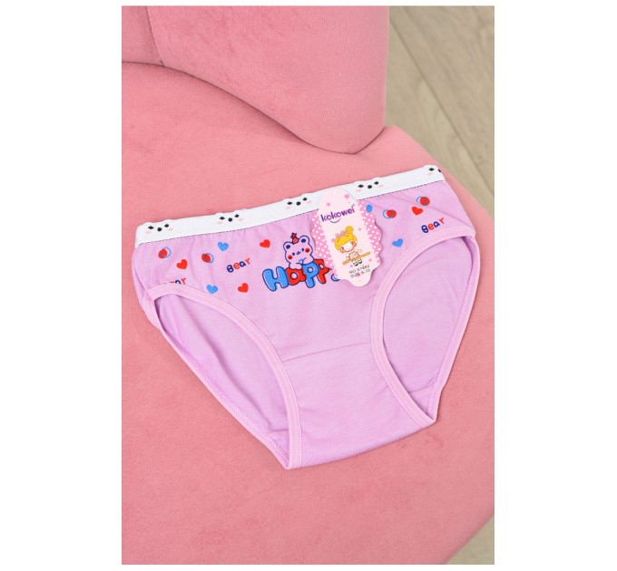 Трусики дитячі для дівчинки фіолетового кольору з малюнком 190715L