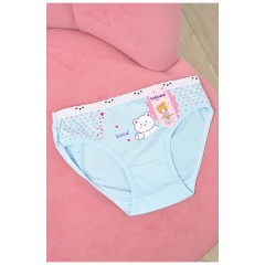 Трусики дитячі для дівчинки блакитного кольору з малюнком 190728L