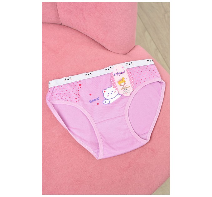 Трусики дитячі для дівчинки фіолетового кольору з малюнком 190730L