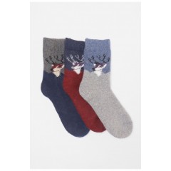 Набор носков женских махровых из ангоры 3 штуки 190771L