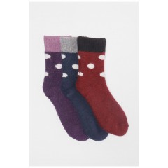Набір шкарпеток жіночих махрових із ангори 3 штуки 190816L