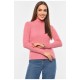 Гольф жіночий однотонний рожевого кольору 191267L