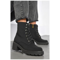 Черевики жіночі демісезонні чорного кольору 191389L Черевики жіночі демісезонні чорного кольору 191389L