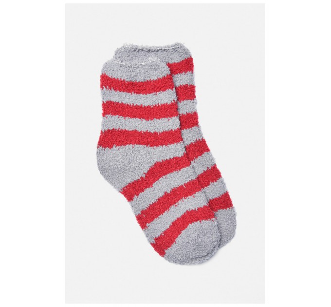 Шкарпетки жіночі травка бордового кольору в смужку 191426L