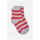 Шкарпетки жіночі травка бордового кольору в смужку 191426L