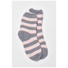 Носки женские травка розового цвета в полоску 191428L Носки женские травка розового цвета в полоску 191428L