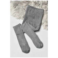 Колготи дитячі махрові для хлопчика однотонні темно-сірого кольору 191659L