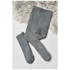 Колготи дитячі махрові для хлопчика однотонні темно-сірого кольору 191660L