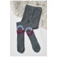 Колготи дитячі махрові для хлопчика темно-сірого кольору з малюнком 191676L