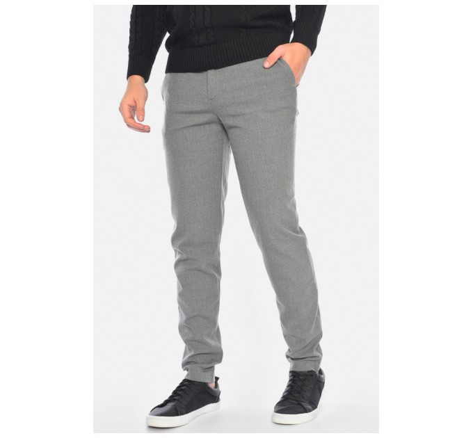 Штани чоловічі однотонні сірого кольору 191692L