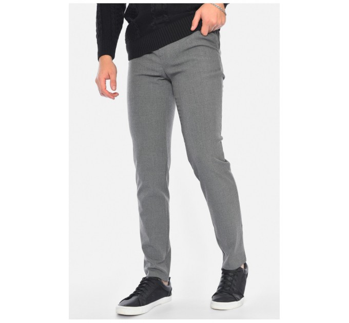 Штани чоловічі однотонні сірого кольору 191695L