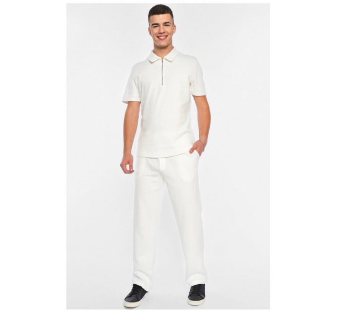 Костюм чоловічий однотонний білого кольору 191710L