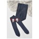 Колготы детские махровые для мальчика темно-синего цвета с рисунком 191769L.