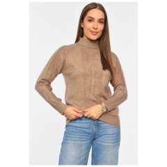 Свитер женский коричневого цвета 191819L