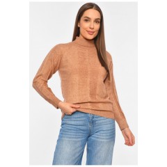 Свитер женский коричневого цвета 191824L