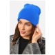 Шапка жіноча демісезонна синього кольору 191900L