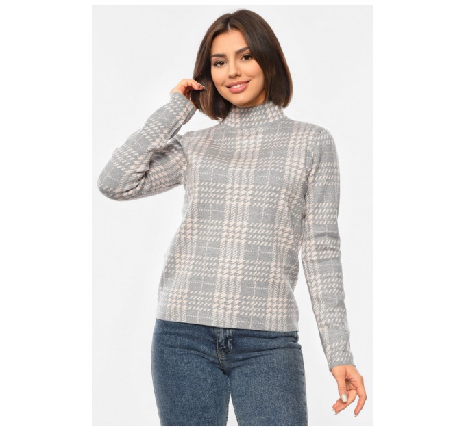 Светр жіночий сірого кольору 192407L