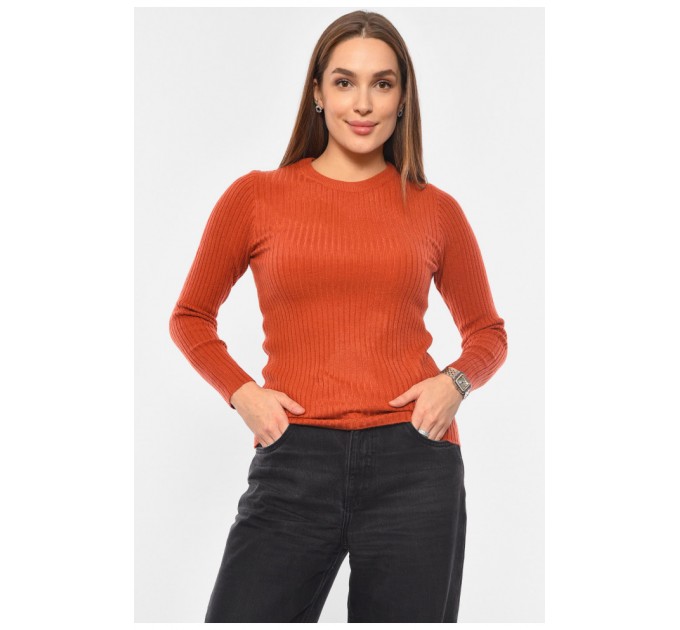 Кофта жіноча теракотового кольору 192480L