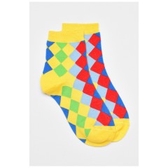 Носки детские демисезонные желтого цвета с рисунком 192903L.