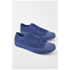 Кеди чоловічі темно-синього кольору на шнурівці 193311L Кеди чоловічі темно-синього кольору на шнурівці 193311L