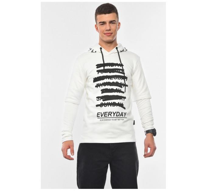 Худые мужские полубатальные с рисунком белого цвета 193406L.