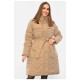 Жіноча куртка зимова бежевого кольору 193421L