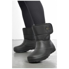 Дутики жіночі на хутрі чорного кольору 193505L