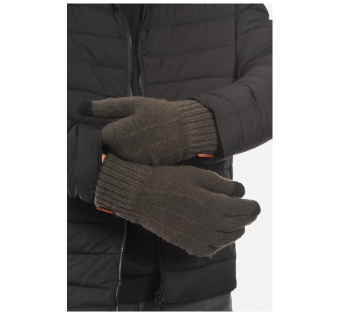 Перчатки мужские акриловые утепленные цвета хаки 193688L