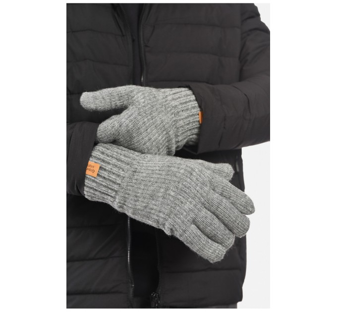 Рукавички чоловічі акрилові утеплені сірого кольору 193714L