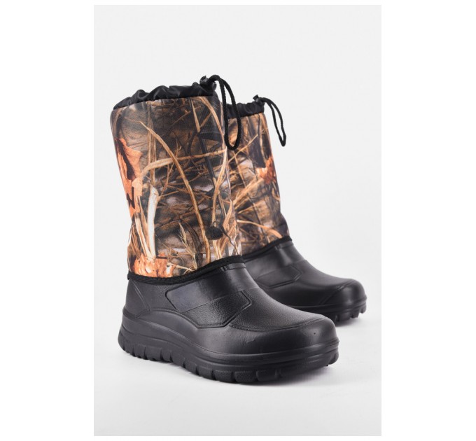 Дутики чоловічі піна на овчині чорного кольору 193742L