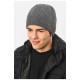 Шапка чоловіча на флісі сірого кольору 193765L