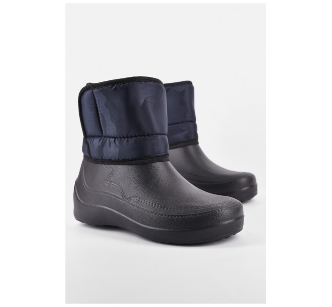 Дутики чоловічі піна на хутрі чорного кольору 193988L