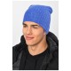 Шапка чоловіча на флісі синього кольору 194137L