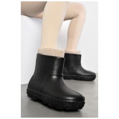 Галоши женские со съемным носком черного цвета 194168L