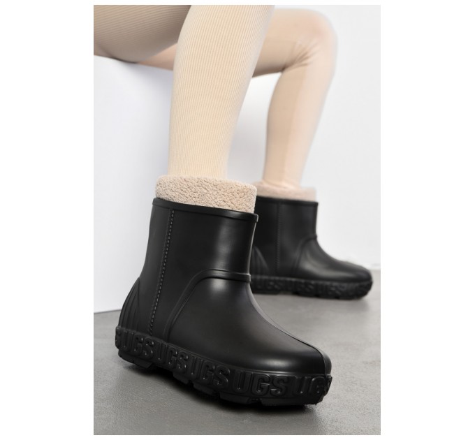 Галоши женские со съемным носком черного цвета 194168L