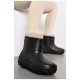 Калоші жіночі зі з`ємною шкарпеткою чорного кольору 194168L