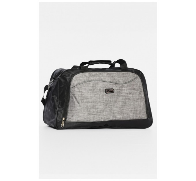 Сумка дорожня унісекс чорно-сірого кольору 194197L