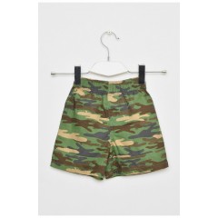 Шорти дитячі для хлопчика камуфляжні кольори хакі 194258L Шорти дитячі для хлопчика камуфляжні кольори хакі 194258L