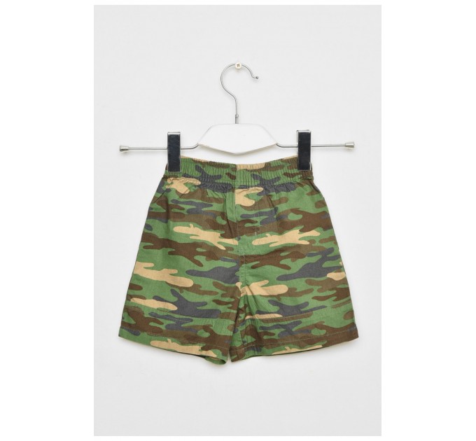 Шорти дитячі для хлопчика камуфляжні кольори хакі 194258L