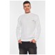 Светр чоловічий однотонний білого кольору 194516L