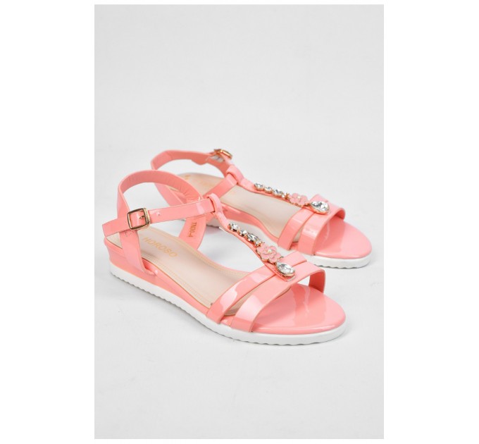 Босоніжки жіночі рожевого кольору 194813L