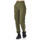 Спортивні штани жіночі кольору хакі 195184L